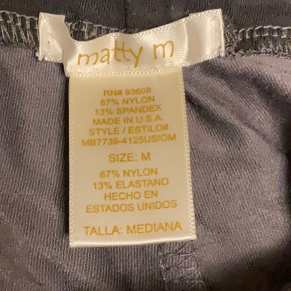 Matty M Black Leggings Sleek Form-Fitting Design - Picture 5 of 6